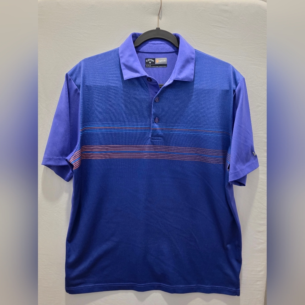 Callaway Men's Medium Opti-Dri Preppy Resort Activewear Golf Polo Shirt